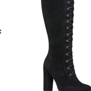Heeled lace up boot